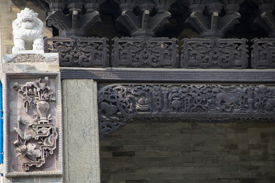 岭南建筑装饰砖雕与木雕
