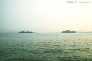 杭州西湖的阴天