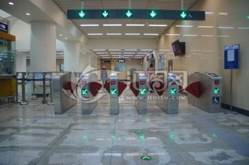 北京地铁检票闸口