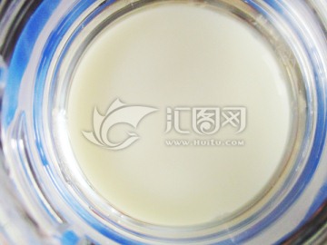蓝色圆环抽象背景素材