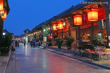 平遥古城夜景