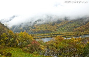 九寨沟秋色风景风光