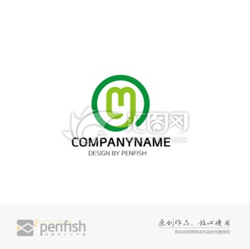 字母MY组合logo