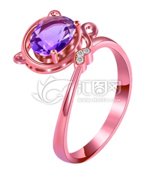 紫晶戒指