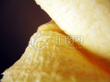 斜拍剥开的香蕉 概念摄影