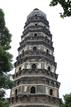 苏州云岩寺塔（局部）