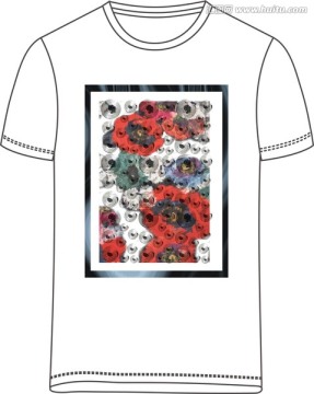 花卉 T恤图案
