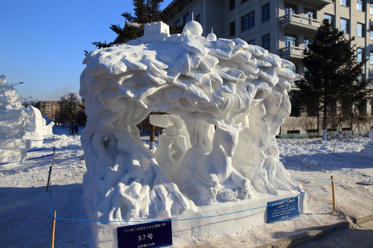 2016国际大学生雪雕大赛