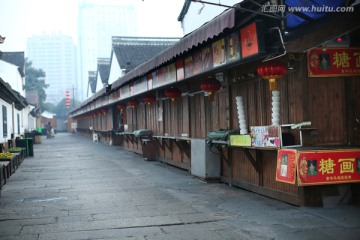绍兴古镇老街鲁迅故居