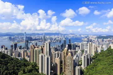 鸟瞰维多利亚港