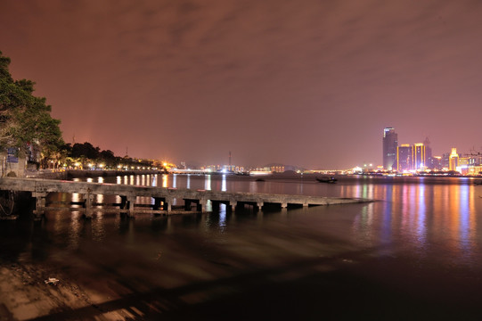 鼓浪屿货物码头夜景