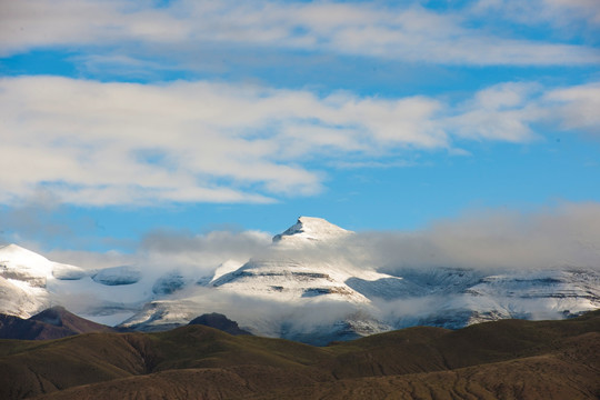 高原雪山 西藏风光 高清晰