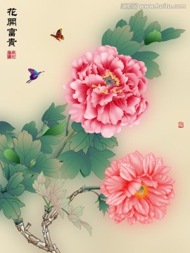 花开富贵牡丹