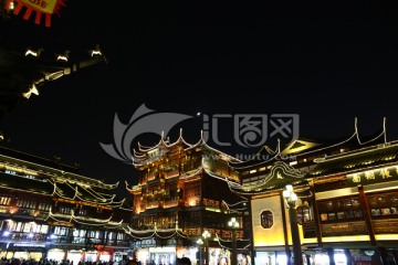 上海豫园城隍庙夜景