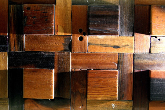 实木墙壁 实木装饰 实木块