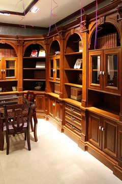 酒窖 酒柜 书柜 实木家具
