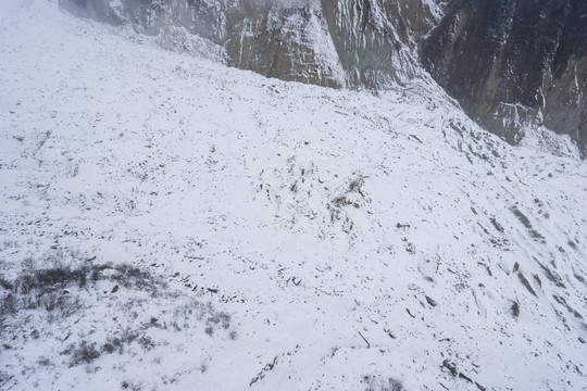 海螺沟冰川冬季景色