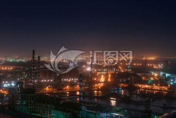 钢厂夜景