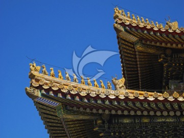 北京故宫太和殿檐脊兽