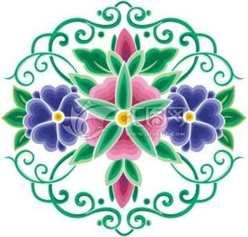 蒙古花纹