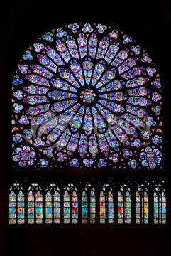 巴黎圣母院 玫瑰花窗
