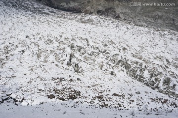 海螺沟冰川冬季景色