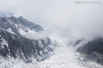 海螺沟冰川冬季景色