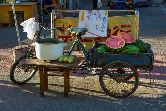 西瓜摊