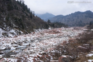 雅家埂红石滩冬季景色