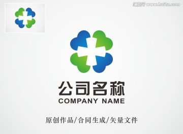 爱心医疗LOGO 标志设计