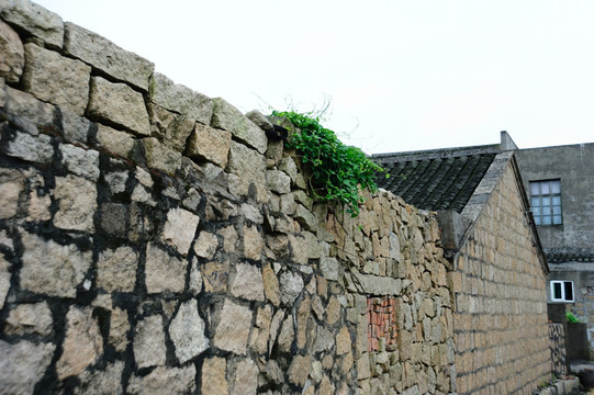 农房和石墙