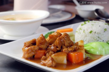 咖喱鸡卤饭 咖喱鸡饭