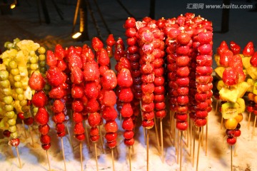 冰糖葫芦 糖葫芦 美食 甜食