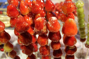 冰糖葫芦 糖葫芦 美食 甜食