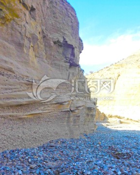 黄河沉积岩 青海 岩石 悬崖