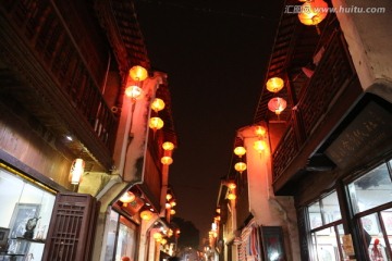 七里山塘老街夜景