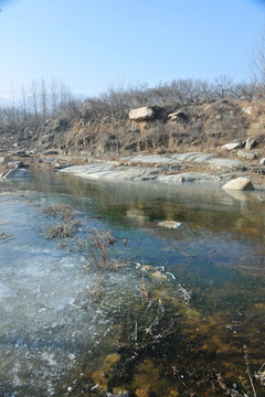 结冰河面