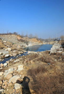 水坝 溪水