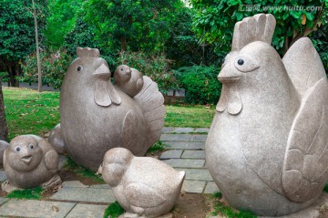 十二生肖雕塑鸡雕塑