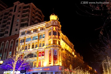 哈尔滨市 中央大街 建筑艺术