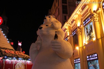 哈尔滨市 中央大街 雪雕