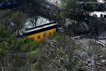 杭州西湖雷峰塔景区雪景