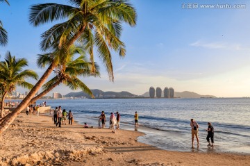 海南三亚湾风光