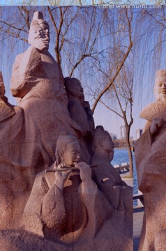 唐代人物形象雕塑