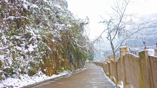 雪景 黄连河