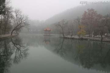 文明湖 古建筑