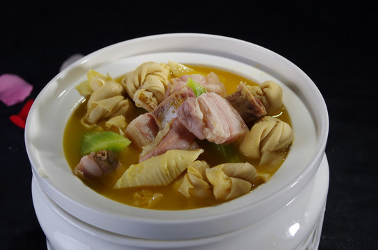 百叶结煲花肉