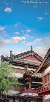 仿古建筑特写