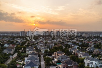 俯瞰城市住宅