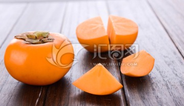 柿子 水果 实物 摄影